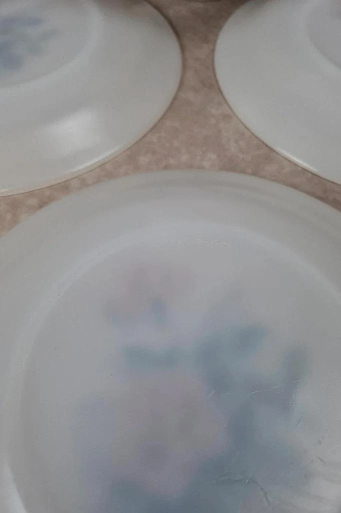 Set van 4 vintage Arcopal roze borden 🌴🌷 – photo 5